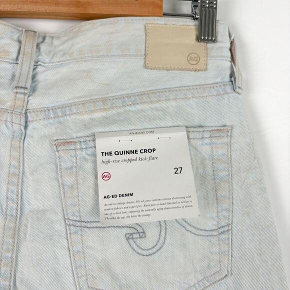 NWT‎ AG Adriano Goldschmied Quinne High-Rise Cropped Kick Flare Jeans Size 27 - Picture 3 of 7